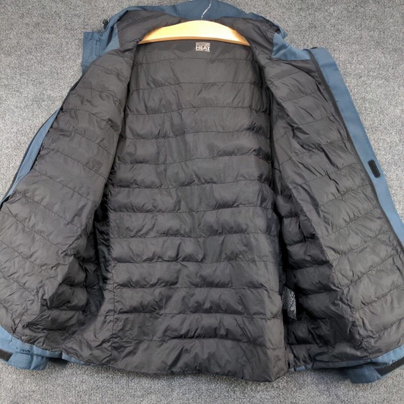 32 Degrees Heat Men's Full Zip Insulated Hooded Jacket Blue XL Polyester Lined - Picture 7 of 15